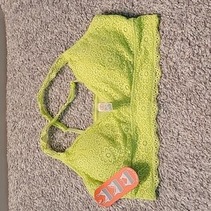 NWT Wonder Nation girls bra color green size XL